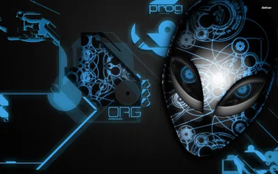 Sleek Alienware Logo Intertwined Wallpaper 4K, Technology category