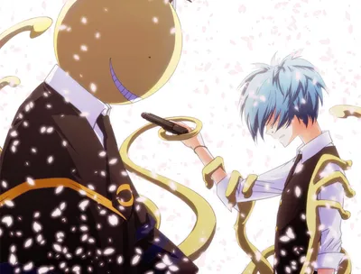 Koro Sensei Nagisa Shiota Abstract Wallpaper 4K 1920x1461 Hd, Desktop, Wallpaper, Of, Koro-sensei, And, Nagisa, Shiota, Assassination, Classroom, They, Depicted, White, Landscape, Full HD