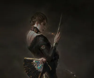Bright Fantasy Wallpaper Fantasy Wallpaper 4K 2480x2067 Fantasy, Sorceress, In, Ornate, Robes, Clutching, A, Glowing, Wand, Against, Moody, Dark, Brown, Gray, Square, Full HD
