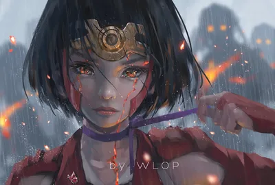 Anime Character Mumei Koutetsujou Black/Dark Wallpaper 4K 3840x2594