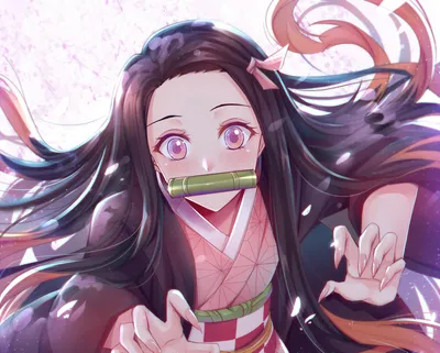 Bold Nezuko Wallpaper Black/Dark Wallpaper 4K 3507x2809 Hd, Wallpaper:, Featuring, Nezuko, Kamado, From, Demon, Slayer, Kimetsu, Yaiba, Long, White, Square, QHD