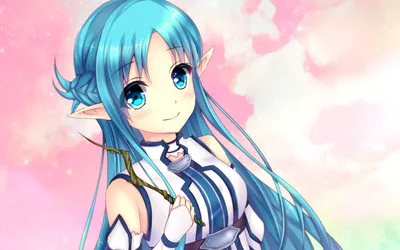 Calm Anime Wallpaper Fantasy Wallpaper 4K 1920x1200 Hd, Anime, Wallpaper, Featuring, Asuna, Yuuki, From, Sword, Art, Online:, Vibrant, Blue, White, Ultrawide, Full HD