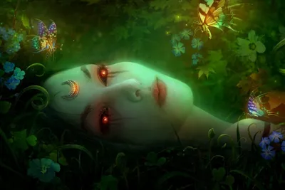 Bold Fantasy Wallpaper Fantasy Wallpaper 4K 1875x1252 Hd, Fantasy, Desktop, Wallpaper, Featuring, A, Woman, With, Glowing, Red, Eyes, Surrounded, Brown, Pink, Purple, Landscape