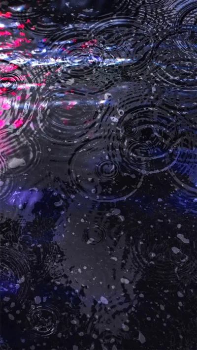 Raindrops Creating Ripple Effect Street Wallpaper 4K, World category