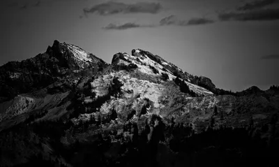 Dark Mountain Iphone Wallpaper 4K, Black/Dark category
