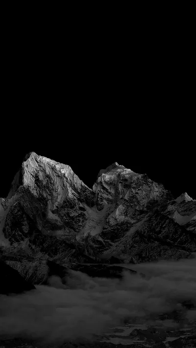 Dark Mountain Mounta Wallpaper 4K, Black/Dark category