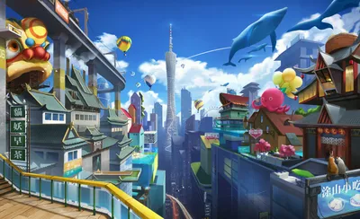 Sleek City Wallpaper World Wallpaper 4K 1920x1170 City, In, Another, Dimension, By, Shawn, Lee, Red, Pink, Ultrawide, Full HD