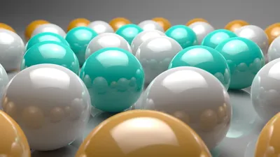 Cgi Abstract Composition Cyan White Wallpaper 4K, Abstract category