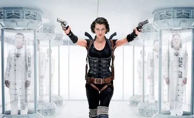 Milla Jovovich Alice Resident Evil Abstract Wallpaper 4K 2000x1220 Hd, Wallpaper, Featuring, Milla, Jovovich, As, Alice, From, Resident, Evil, Afterlife, Armed, White, Ultrawide, Full HD
