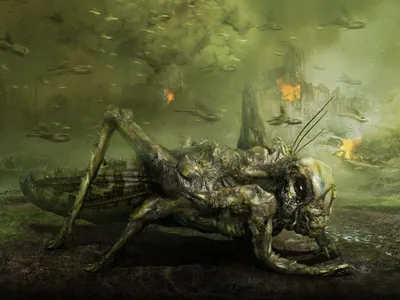 Epic Fantasy Wallpaper Fantasy Wallpaper 4K 1600x1200 Fantasy, Creature, Hd, Desktop, Wallpaper, Background, Image, Brown, Gray, Landscape