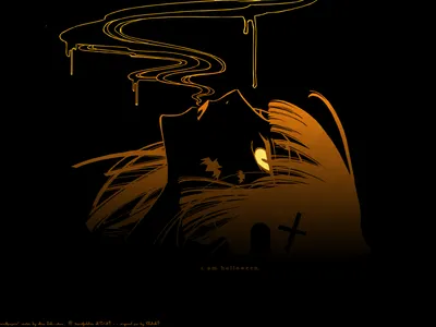 Vibrant Inspired Wallpaper Black/Dark Wallpaper 4K 1600x1200 Hd, Wallpaper, Inspired, By, Halloween, Themes, From, The, Anime, Xxxholic, Featuring, Silhouette, Brown, Orange, Landscape