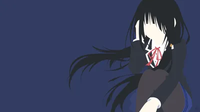 Date Live Anime Minimal Wallpaper 4K 1920x1080 Hd, Pc, Desktop, Wallpaper/background:, Date, A, Live, Anime, Schoolgirl, Long, Black, Hair, Brown, Ultrawide, Full HD