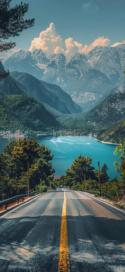 Iphone16 Iphone Landscape Nature Wallpaper 4K 1080x2338 Gray