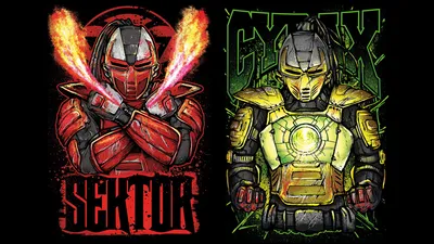 Sektor Mortal Kombat Games Wallpaper 4K 1920x1080 Sektor, Mortal, Kombat, Cyrax, Video, Game, Desktop, Black, Red, Ultrawide, Full HD