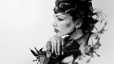 Moody Woman Wallpaper Abstract Wallpaper 4K 1920x1080 Woman, Artistic, Hd, Desktop, Wallpaper, Background, Image, White, Ultrawide, Full HD