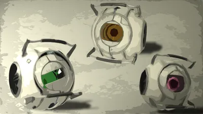 Dark Stylized Wallpaper Games Wallpaper 4K 1920x1080 Hd, Pc, Desktop, Wallpaper, Featuring, Stylized, Spheres, From, Portal, Video, Game, Each, Gray, Ultrawide, Full HD