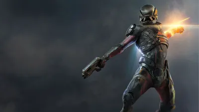 Dynamic Character Mass Effect Andromeda Abstract Wallpaper 4K 1920x1080 A, Dynamic, Hd, Wallpaper, Featuring, Character, From, Mass, Effect, Andromeda, Armed, Ready, Gray, Purple, Ultrawide, Full HD