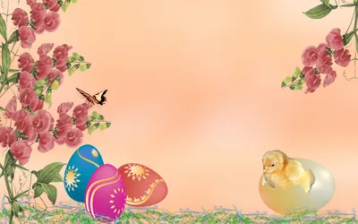 Pastel Easter Holiday Pink Flowers Animals Wallpaper 4K 1920x1200 Hd, Pc, Desktop, Wallpaper, Pastel, Easter, Holiday, Scene, Pink, Flowers, Framing, Edges, White, Ultrawide, Full HD