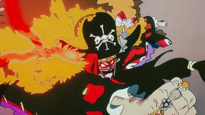 One Piece Blackbeard Black/Dark Wallpaper 4K 2560x1440 (one, Piece), Blackbeard, Attacking, Orange, Purple, Gray, Ultrawide, QHD