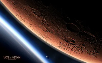 Space Cratered Red Wallpaper 4K, Space category