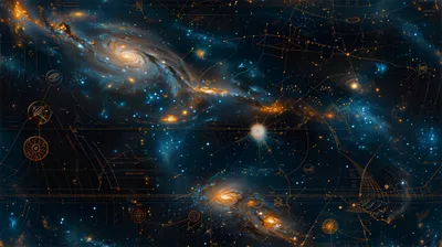 Artistic Depiction Space Space Wallpaper 4K 2912x1632 Hd, Desktop, Wallpaper, Featuring, An, Artistic, Depiction, Of, Space, Galaxies, Stars, Constellations, Gray, Brown, Ultrawide, QHD