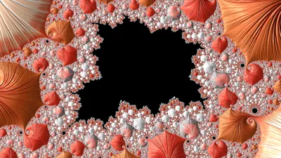 Dark Fractal Wallpaper Black/Dark Wallpaper 4K 3840x2160 Fractal, Art, For, Your, Desktop, Orange, Cream, Black, Gray, Ultrawide, 4k