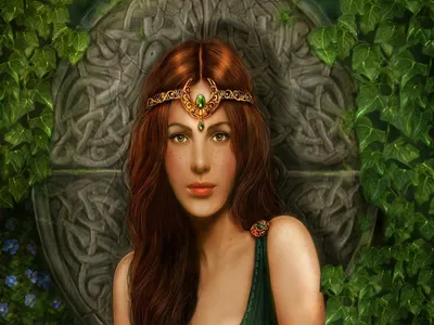 Radiant Fantasy Wallpaper Cars Wallpaper 4K 1920x1440 Hd, Fantasy, Pc, Wallpaper, Featuring, A, Redhead, Woman, Adorned, Intricate, Jewelry, Set, Gray, Orange, Landscape, Full HD