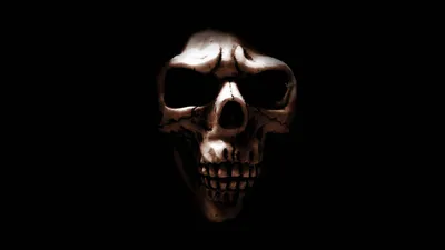 Dark Themed Detailed Black/Dark Wallpaper 4K 1920x1080 Hd, Dark-themed, Pc, Desktop, Wallpaper, Featuring, A, Detailed, Skull, Emerging, Deep, Shadows, White, Ultrawide, Full HD