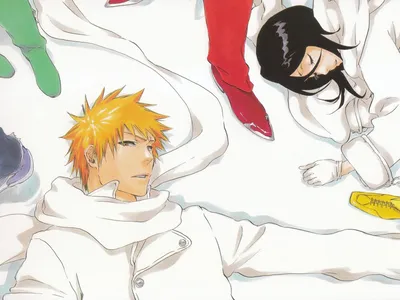 Rukia Kuchiki Ichigo Abstract Wallpaper 4K 1600x1200 Rukia, Kuchiki, Ichigo, Kurosaki, Anime, Bleach, Hd, Desktop, White, Landscape