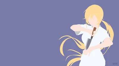 Minimalist Erina Nakiri Minimal Wallpaper 4K 3840x2160 Minimalist, Erina, Nakiri, Anime, Food, Wars, Shokugeki, No, Soma, Desktop, Gray, White, Ultrawide, 4K