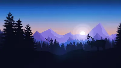 Serene Minimalist Wallpaper Nature Wallpaper 4K 1920x1080 Minimalist, Artistic, Hd, Desktop, Wallpaper:, Featuring, A, Serene, Forest, Silhouette, Moose, Set, Black, Ultrawide, Full HD