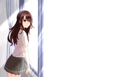 Hikari Tsuneki Anime Seiren Her Minimal Wallpaper 4K 2560x1600 Hd, Wallpaper, Of, Hikari, Tsuneki, From, The, Anime, Seiren, Featuring, Her, Standing, White, Ultrawide, QHD