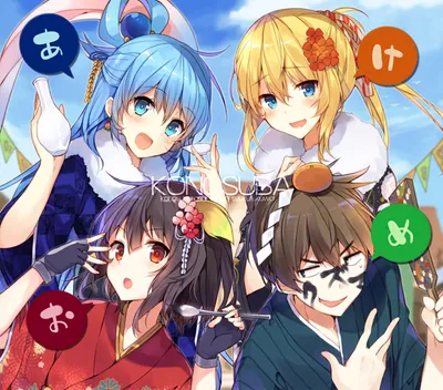 Main Characters Megumin Black/Dark Wallpaper 4K 1440x1269 Hd, Desktop, Wallpaper, Featuring, Main, Characters, Megumin, Kazuma, Satou, Darkness, Aqua, Anime, White, Square
