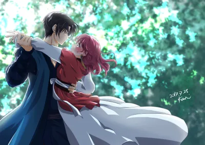 Yona Hak Son Nature Wallpaper 4K 3684x2605 Yona, And, Hak, Son, From, The, Anime, Dawn, Share, Intimate, Tender, Moment, White, Gray, Landscape, QHD