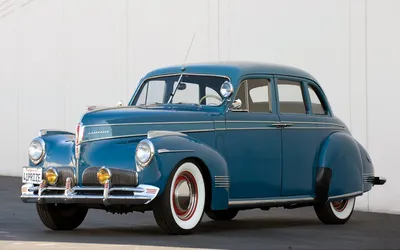 Sleek Vintage Wallpaper Abstract Wallpaper 4K 1920x1200 A, Vintage, Blue, Studebaker, Sedan, With, Whitewall, Tires, Showcasing, Classic, Automotive, Design, White, Ultrawide, Full HD