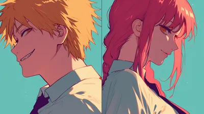 Characters Makima Denji Anime Abstract Wallpaper 4K 2912x1632 Hd, Desktop, Wallpaper, Featuring, Characters, Makima, And, Denji, Anime, Chainsaw, Man, Captivating, Brown, White, Gray, Ultrawide, QHD