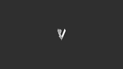 Minimalist Logo Show Minimal Wallpaper 4K 1920x1080 Minimalist, Logo, From, The, Tv, Show, Vikings, (2013), Against, Dark, Designed, Gray, Brown, Ultrawide, Full HD