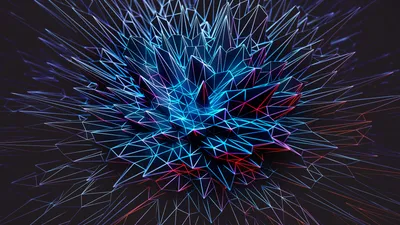 Radiant Abstract Wallpaper Wallpaper 4K, Black/Dark category