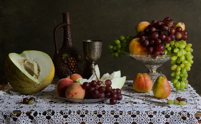 Fruit Melon Peach Abstract Wallpaper 4K 1920x1184 Fruit, Melon, Peach, Pear, Grapes, Photography, Still, Life, Desktop, Gray, Ultrawide, Full HD