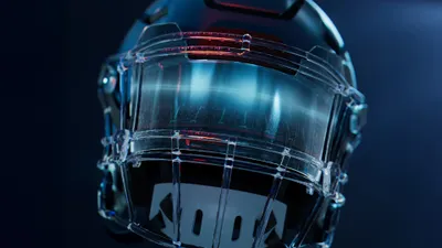 Detailed Close Futuristic Football Games Wallpaper 4K 3840x2160 4k, Ultra, Hd, Pc, Wallpaper, Featuring, A, Detailed, Close-up, Futuristic, Football, Helmet, Gray, Brown, Ultrawide