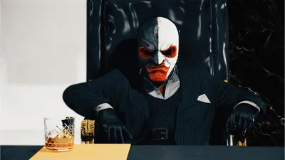 Scarface Character Payday Games Wallpaper 4K 1920x1080 Hd, Pc, Desktop, Wallpaper, Featuring, Scarface, Character, From, Payday, Video, Game, Showcasing, White, Ultrawide, Full HD