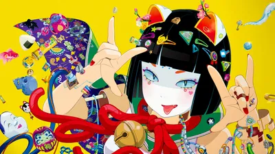 Vivid Anime Wallpaper Abstract Wallpaper 4K 1500x843 Anime, 1500x843, Yellow, Purple, White, Ultrawide
