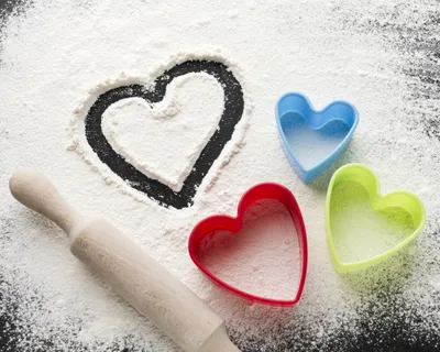 Heart Shaped Food Abstract Wallpaper 4K 4275x3420 Heart-shaped, Food, Baking, Hd, Desktop, Wallpaper, Background, White, Square, 4k