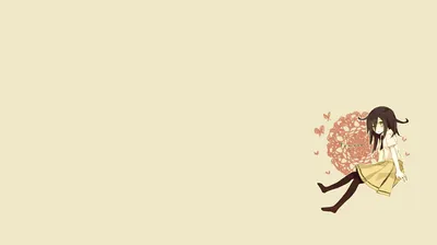Radiant Tomoko Wallpaper Minimal Wallpaper 4K 1928x1080 Hd, Desktop, Wallpaper, Featuring, Tomoko, Kuroki, From, The, Anime, Watamote, Set, Against, White, Ultrawide, Full HD