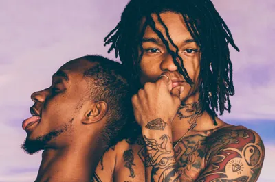 Rae Sremmurd Dynamic Poses Tattoos Abstract Wallpaper 4K 3009x2006 Hd, Desktop, Wallpaper, Featuring, Rae, Sremmurd, With, Dynamic, Poses, Intricate, Tattoos, Against, Gray, Landscape, QHD