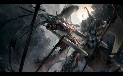 Dark Armored Warrior Wielding Large Space Wallpaper 4K 1920x1200 A, Dark, Armored, Warrior, Wielding, Large, Sword, Under, Moonlit, Sky, Depicted, Intense, Gray, Ultrawide, Full HD