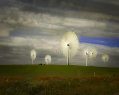 Moody Time Wallpaper Abstract Wallpaper 4K 5248x4198 Time, Lapse, Man, Made, Wind, Turbine, Hd, Desktop, Gray, Square, 4k