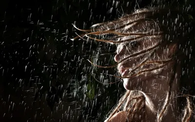 Dark Woman Wallpaper Black/Dark Wallpaper 4K 1920x1200 Hd, Pc, Desktop, Wallpaper, Showing, A, Woman, With, Wet, Hair, Illuminated, Against, Gray, Ultrawide, Full HD