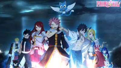 Vibrant Characters Fairy Tail Natsu Fantasy Wallpaper 4K 2560x1440 A, Vibrant, Hd, Wallpaper, Featuring, Characters, From, Fairy, Tail, Natsu, Dragneel, Lucy, White, Ultrawide, QHD