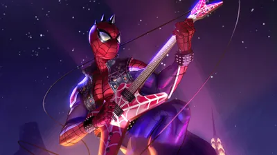 Vivid Guitar Wallpaper Abstract Wallpaper 4K 3840x2160 Guitar, Comic, Spider, Man, Hd, Desktop, Wallpaper, Gray, Brown, Ultrawide, 4k